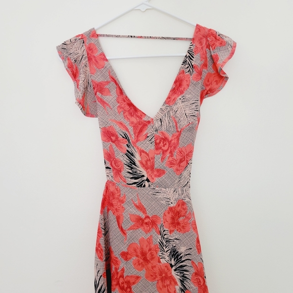 For Love and Lemons Hula Dress Red Orchid sz small - Picture 5 of 8